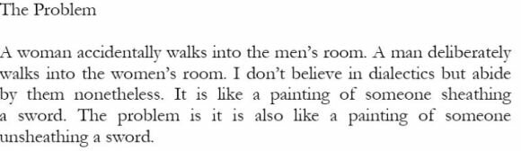 problem - a woman